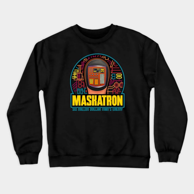 Maskatron Crewneck Sweatshirt by GiGiGabutto